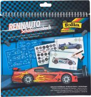 Rennwagen - Schablonenbuch   KINDER-MALBUCH